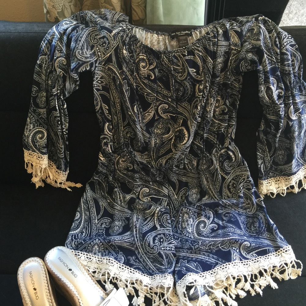 Blue Romper